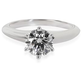 Tiffany & Co. 0.88 ct Round Brilliant Diamond Engagement Ring