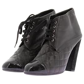 Botines de tacón de cuero - Chanel