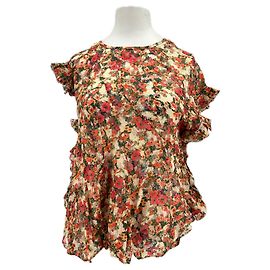 Blusa floral de manga corta Isabel Marant naranja