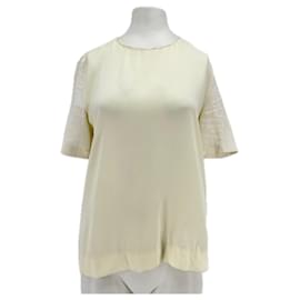 Camiseta fluida de manga corta ecru Marni