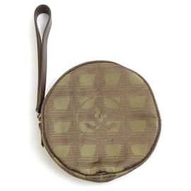 Pochette Chanel marrone e khaki