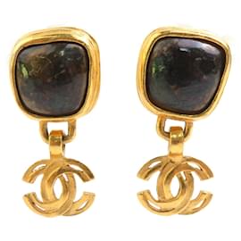 Chanel Gold Clip Ohrringe