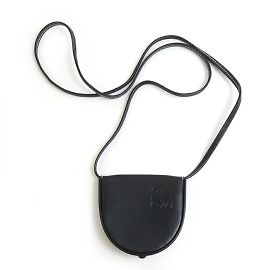 Portafoglio/portamonete in pelle nera Loewe