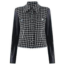 Chanel Chaqueta de tweed negro cosmopolita 40 FR 13K$