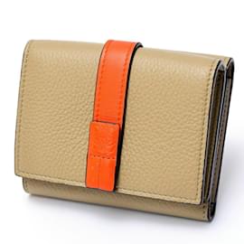 Loewe Trifold Geldbörse in Grau und Orange