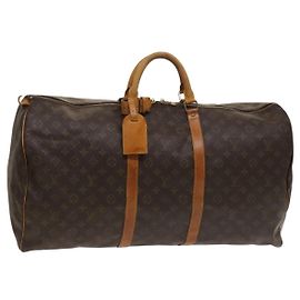 LOUIS VUITTON Monogram Keepall 60 Boston Tasche M41422 LV Auth fm4719