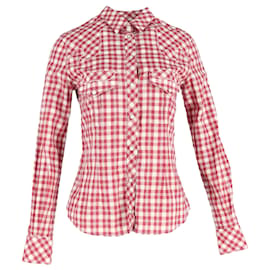 Camicia a quadri Dolce & Gabbana in cotone rosso