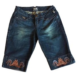 Jean Paul Gaultier Bermuda de denim azul
