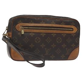 LOUIS VUITTON Monogram Marly Dragonne GM Borsa Clutch M51825 LV Auth hk2741