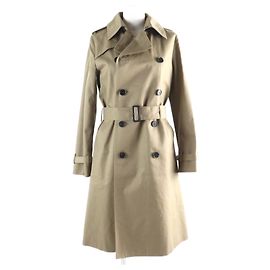 Autre Marque Abrigo Trench de Lana HYKE Beige Mujer