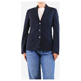 Aspesi Marineblaue einreihige Wolljacke - Größe UK 8