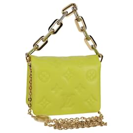 LOUIS VUITTON Monogram Emboss Coussin Borsa Cintura Borsa in Pelle 2way LV Auth 121504SM