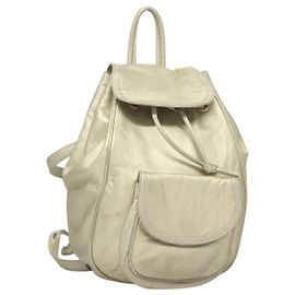 LOEWE Rucksack Leder Gold Auth mr1333