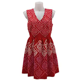 Vestido de cóctel rojo Manoush talla 42