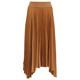 Falda midi plisada Joseph Ade en poliéster marrón