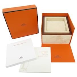 UHRBOX FÜR HERMES CAPE COD ARCEAU HOUR H CLIPPER 13CM ORANGE - Hermès