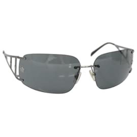 Lunettes de soleil VERSACE métal Argent Auth am8573 - Versace
