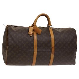 LOUIS VUITTON Monogram Keepall 60 Borsa Boston M41422 LV Auth bs26301