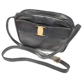 Borsa a mano Salvatore Ferragamo Vara in pelle blu navy