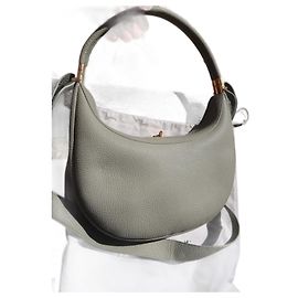 Autre Marque Bolso de mano Songmont Luna de cuero color jade