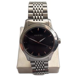 Orologio Gucci 126 in acciaio quadrante nero