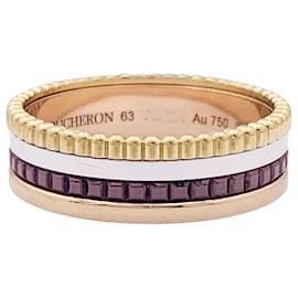Boucheron-Ring, 'Quatre Classique Small', aus rosé, weißem und gelbem Gold.