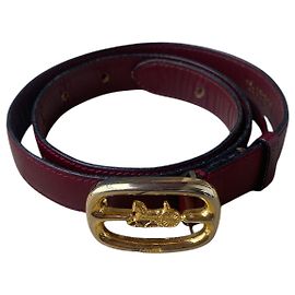 Céline Cintura in pelle bordeaux Celine Triomphe vintage