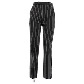 Louis Vuitton Pantalón de traje a rayas negras y blancas