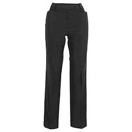 Prada gerade geschnittene Hose aus schwarzem Polyester