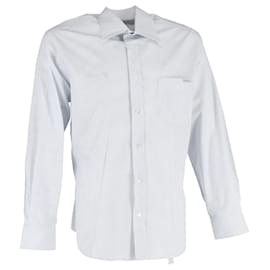 Camicia a maniche lunghe a fantasia Dolce & Gabbana in cotone bianco