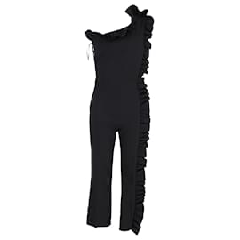 Mono de un hombro con volantes MSGM en poliéster negro - Msgm