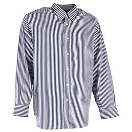 Camicia a righe a maniche lunghe Missoni in cotone blu navy