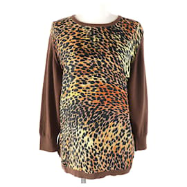 JERSEY DE LANA Y SEDA CON ESTAMPADO DE LEOPARDO LEONARD FASHION - Autre Marque