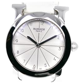 Hermes H Watch Stainless Steel Leather Quartz - Hermès