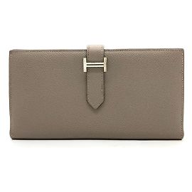 Hermès Portafoglio lungo Hermes Bearn Soufflet Verso