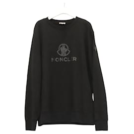 Moncler Sudadera de Manga Larga Sudadera de Algodón Negra Auth ym020M