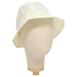 Cappello bucket in tela GG di GUCCI L Bianco Auth hk2863
