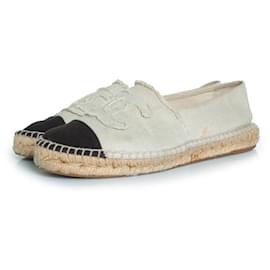 Chanel, Leinensandalen in Beige