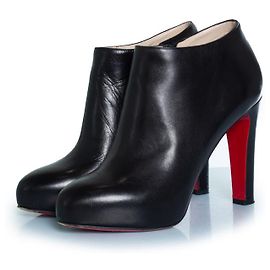 Stivaletti in pelle nera Christian Louboutin