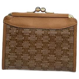 Céline Vintage Celine Paris Leder Kartenhalter beige braun
