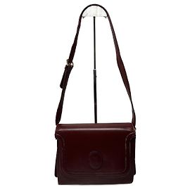 Borsa in pelle vintage Cartier bordeaux