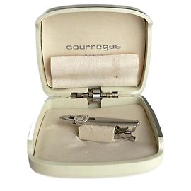 Vintage Courreges Tie / Money Clamp Silver