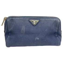 Borsa in denim blu navy Prada - Jeans