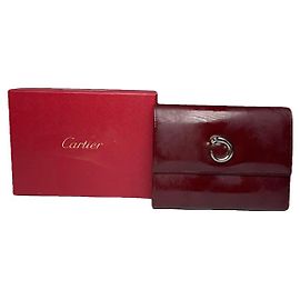 Cartier Burgundy Leather Wallet