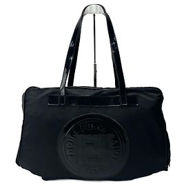 Vintage Fendi Roma Reisetasche schwarz