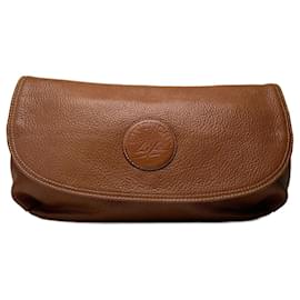 Clutch in pelle vintage Givenchy marrone