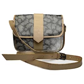Borsa in pelle vintage Yves Saint Laurent grigio marrone