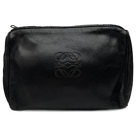 Vintage Loewe Madrid Leather clutch black