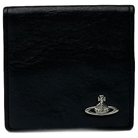Portamonete in pelle vintage Vivienne Westwood nero