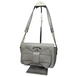 Borsa in pelle vegana grigia Vintage Vivienne Westwood